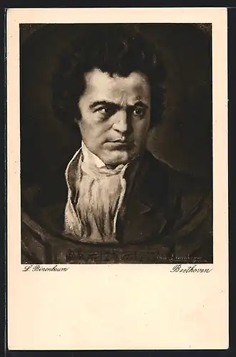 Künstler-AK L. v. Beethoven, der junge Komponist im Portrait