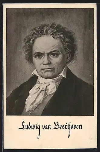 AK Portrait des Komponisten Ludwig van Beethoven