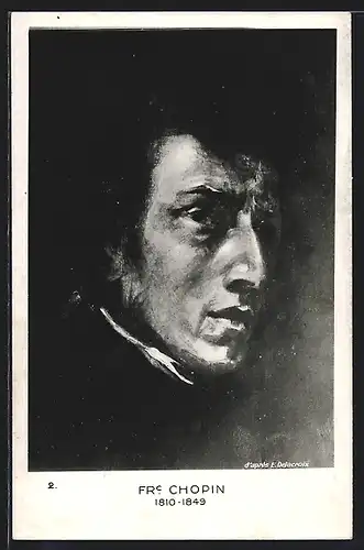Künstler-AK Portrait Frédéric Chopin