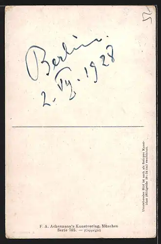 AK Edvard Grieg, Portrait des alten Musikers