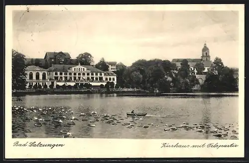 AK Bad Salzungen, Kurhaus mit Felspartie