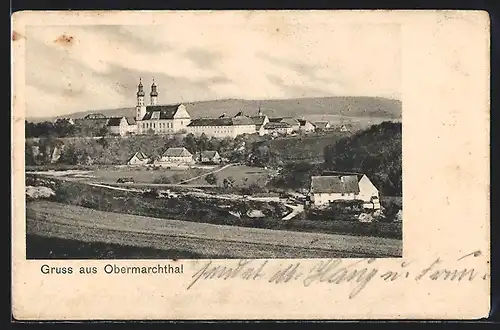 AK Obermarchthal, Gesamtansicht mit dem Kloster