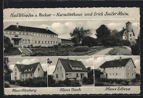 AK Bad Wimpfen /Neckar, Kurmittelhaus und Erich Sailer Heim