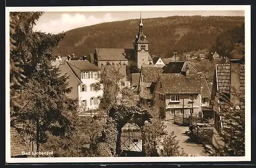 AK Bad Liebenzell, Blick zur Kirche im Ort