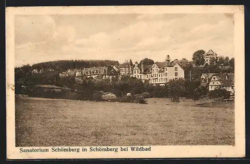 AK Schömberg bei Wildbad, das Sanatorium Schömberg