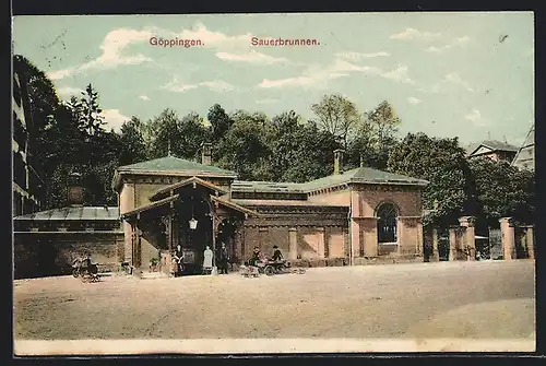 AK Göppingen, vor dem Sauerbrunnen