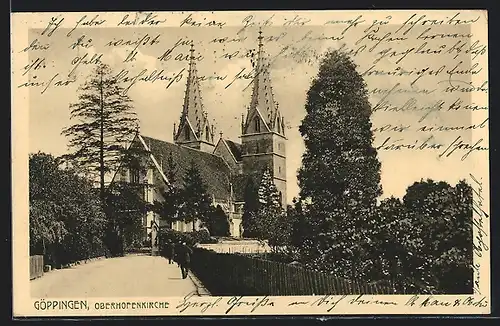 AK Göppingen, die Oberhofenkirche