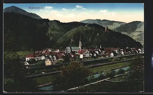 AK Hausach, Gesamtansicht mit der Kirche