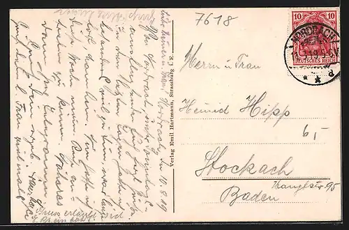 AK Nordrach im bad. Schwarzwald, Gesamtansicht mit der Kirche