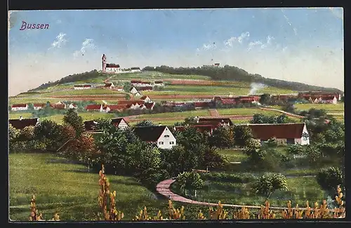 AK Bussen, Panorama den Berg hinauf