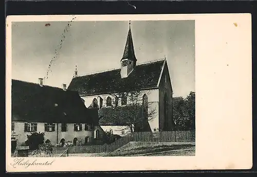 AK Heiligkreuztal, Partie an der Kirche