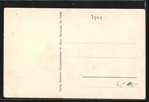 AK Heiligkreuztal, Partie an der Kirche