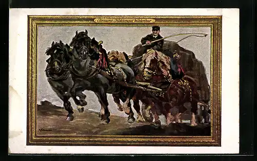 Künstler-AK Winterthur, Gemälde der Brauerei Haldengut