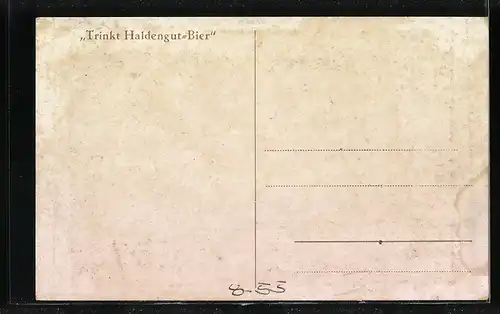 Künstler-AK Winterthur, Gemälde der Brauerei Haldengut