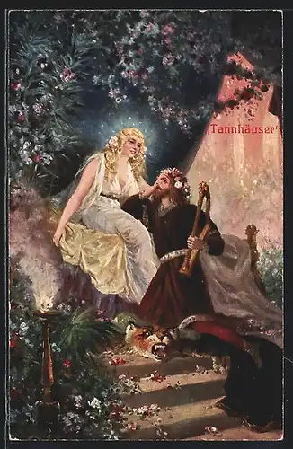 AK Mann spielt für seine Geliebte Harfe