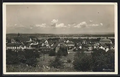 AK Kreuzlingen, Totalansicht aus der Vogelschau