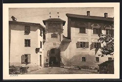 AK Ilanz, Räthische Bahn, Graubünden, Gebäudeansicht