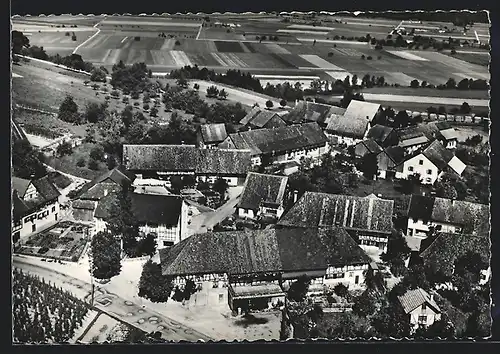 AK Berg a. Irchel, Ortsansicht aus der Luft