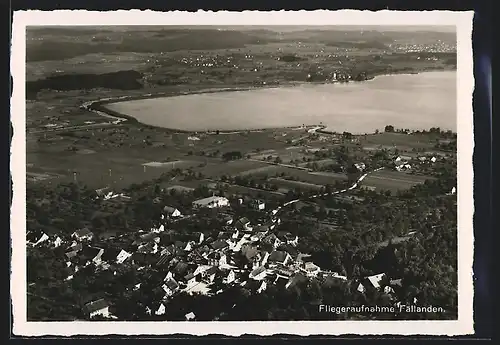 AK Fällanden, Panorama vom Flugzeug aus