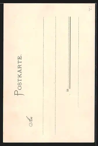 Lithographie Köln, Darstellung vom Dom