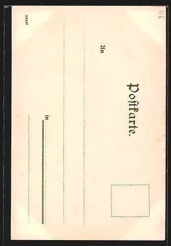 Künstler-AK Heinrich Kley: Hamburg, Strassenpartie mit Blick auf die Kirche