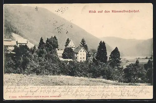 AK Kümmelbacherhof, Ansicht mit Umgebung