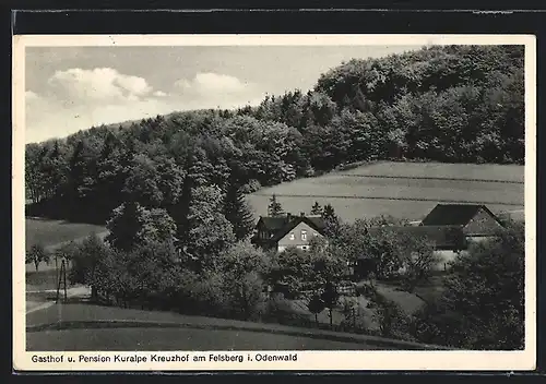 AK Felsberg / Odenwald, Gasthof und Pension Kuralpe Kreuzhof