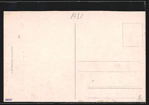 AK Saarbrücken, Reichstrasse mit Strassenbahn
