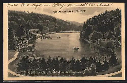 AK Ebnisee, Ansicht mit Welzheimer Wald