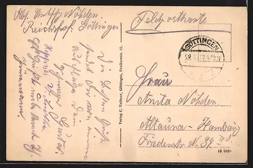 AK Gelliehausen, Ortspanorama mit Schloss