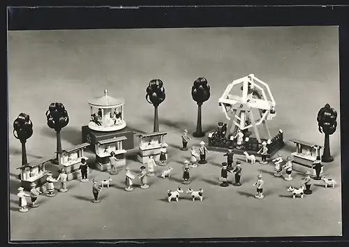 AK Seiffener Holzspielzeug, Volksfest