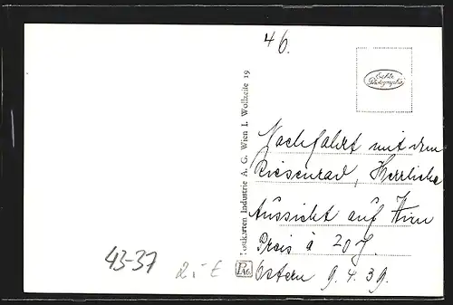 AK Wiener Prater, Vergnügungspark, Riesenrad bei Nacht, 