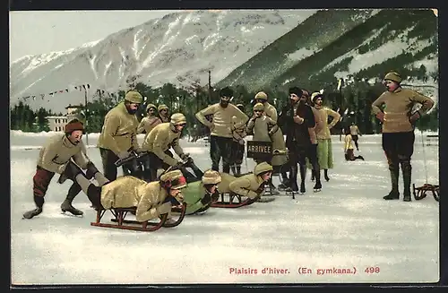 AK Plaisirs d`hiver, Schlitten-Rennen