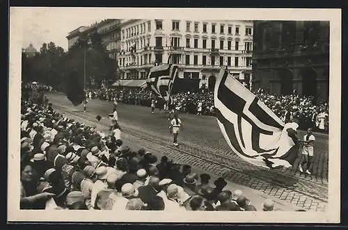 AK Wien, 10. Deutsches Bundes Sängerfest, Festzug