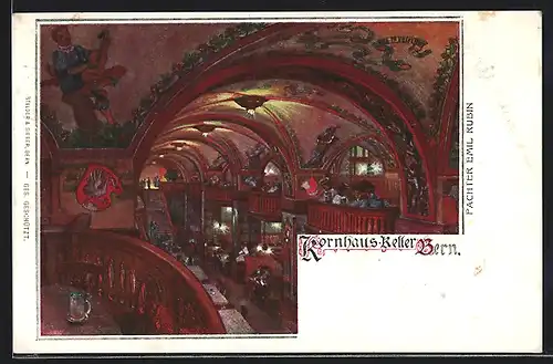 Künstler-AK Bern, Kornhaus-Keller