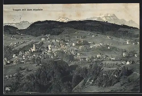 AK Trogen, Gesamtansicht mit dem Alpstein