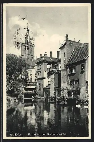 AK Alt-Erfurt, Häuser an der Rathausbrücke