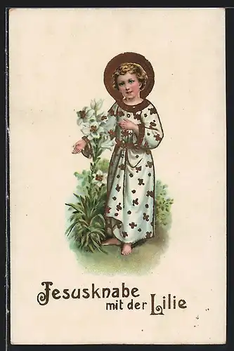 AK Jesusknabe mit der Lilie, Religion