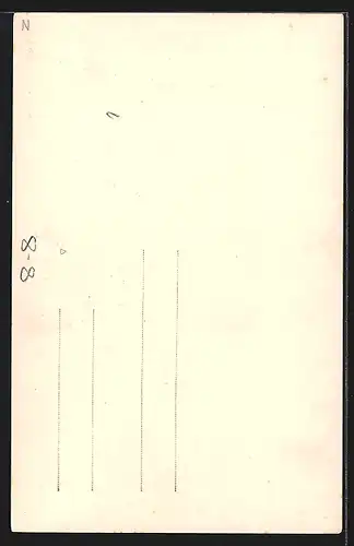 AK Handwerker stehen auf der Leiter und arbeiten an einer Häuserwand