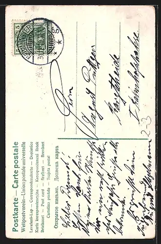 AK Briefträger bringt Neujarsgrüsse