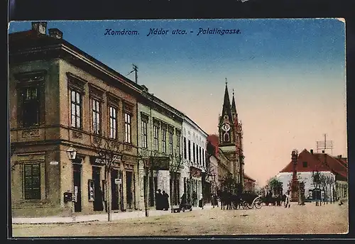 AK Komarom, Nador utca, Palatingasse