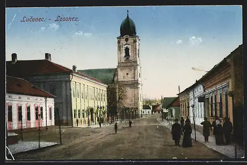 AK Lucenec, Blick zur Kirche