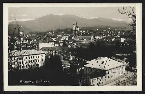 AK Banská Bystrica, Panoramablick vom Berg