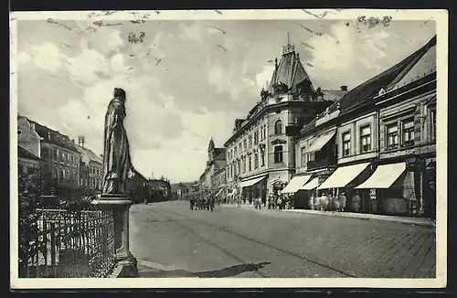 AK Kosice, Hauptgasse und Andrassy Kaffeehaus