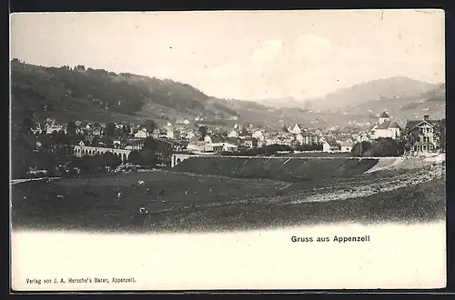 AK Appenzell, Generalansicht der Stadt
