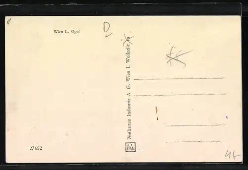 AK Wien, Oper mit Strassenbahn