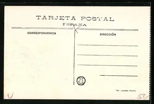 AK Madrid, Puerta de Toledo, Strassenbahn