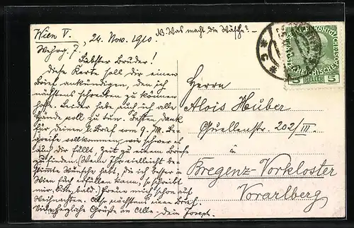 AK Wien, Burg-Ring mit k. k. Hof-Museen, Parlament, Rathaus, Strassenbahn