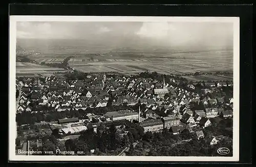 AK Bönnigheim, Panorama vom Flugzeug gesehen