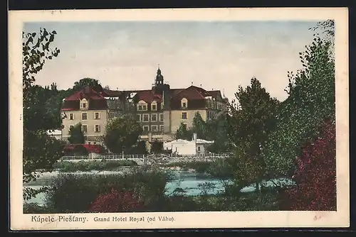 AK Piestany, Grand Hotel Royal mit Umgebung